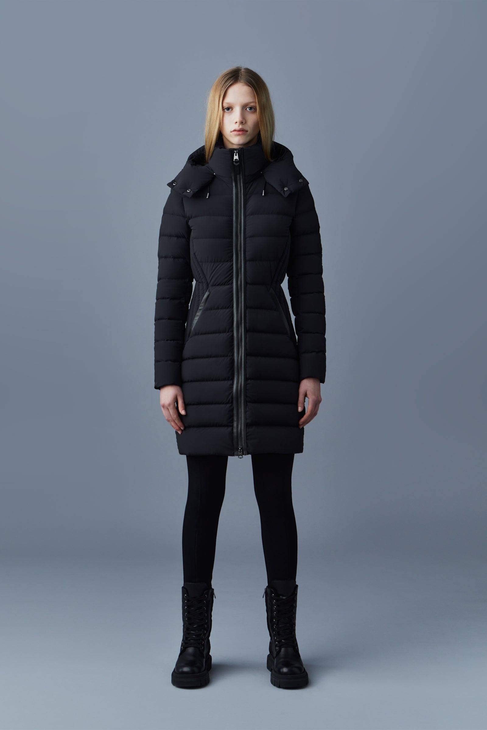 FARREN Agile-360 stretch light down coat with removable hood for ladies - 2