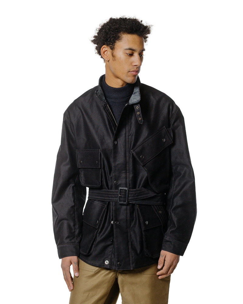 The Real McCoys MJ25122 Heavy Cotton Enduro Racing Jacket Black outlook