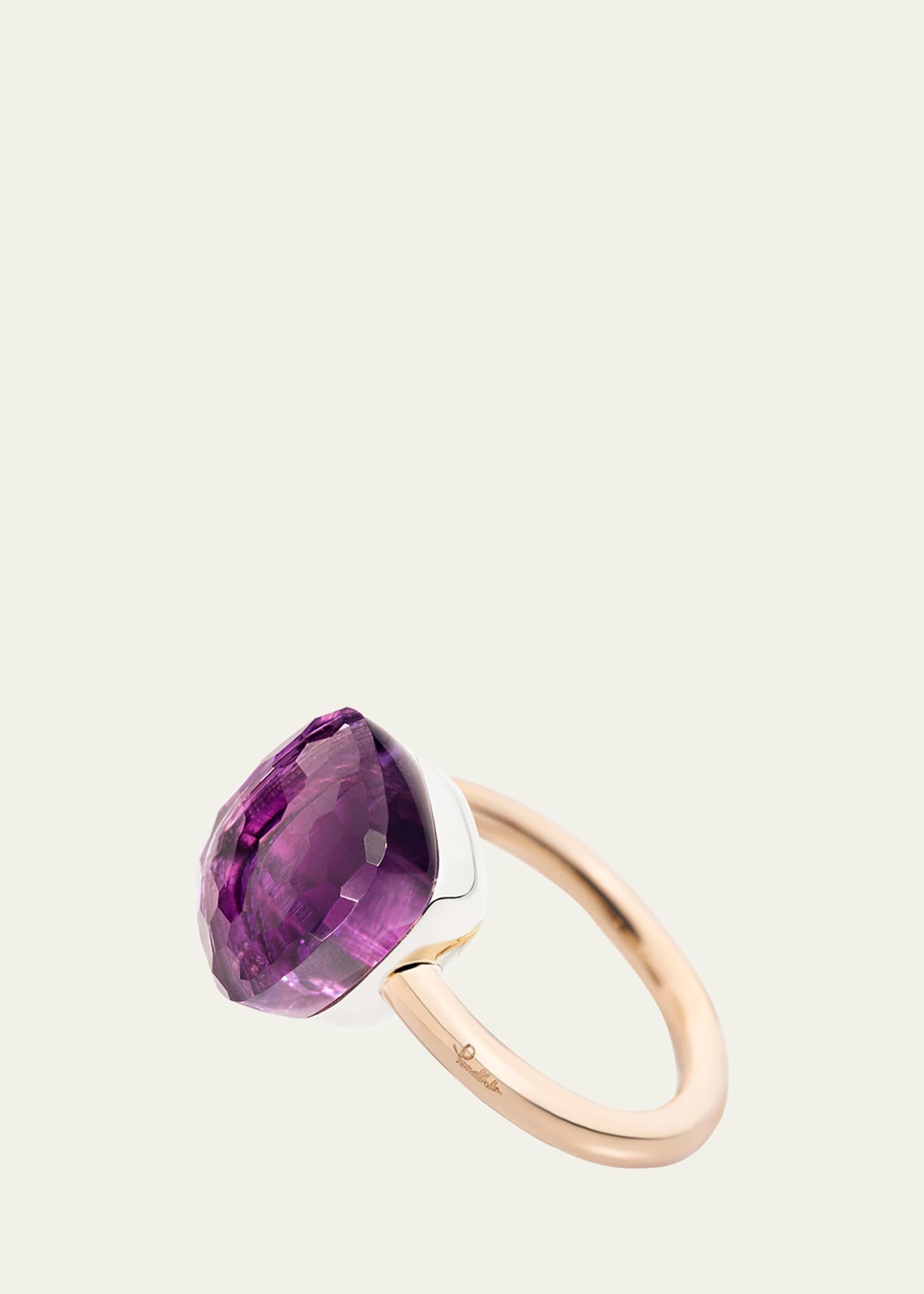 Nudo Classic 18k Rose Gold Amethyst Ring - 3