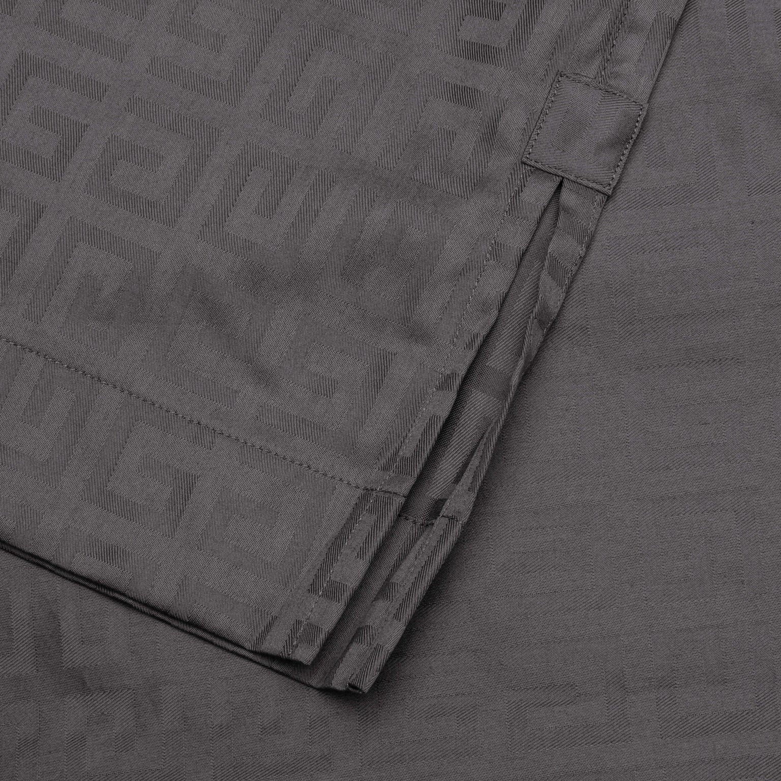 SHORT SLEEVES BOXY FIT ZIPPED SHIRT - TITANIUM - 4