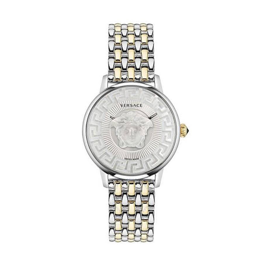 Versace Medusa Quartz Silver Dial Ladies Watch VE6F00423 - 1