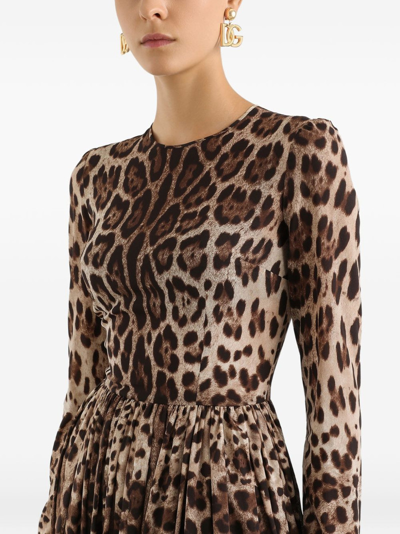 animal-print midi dress 4
