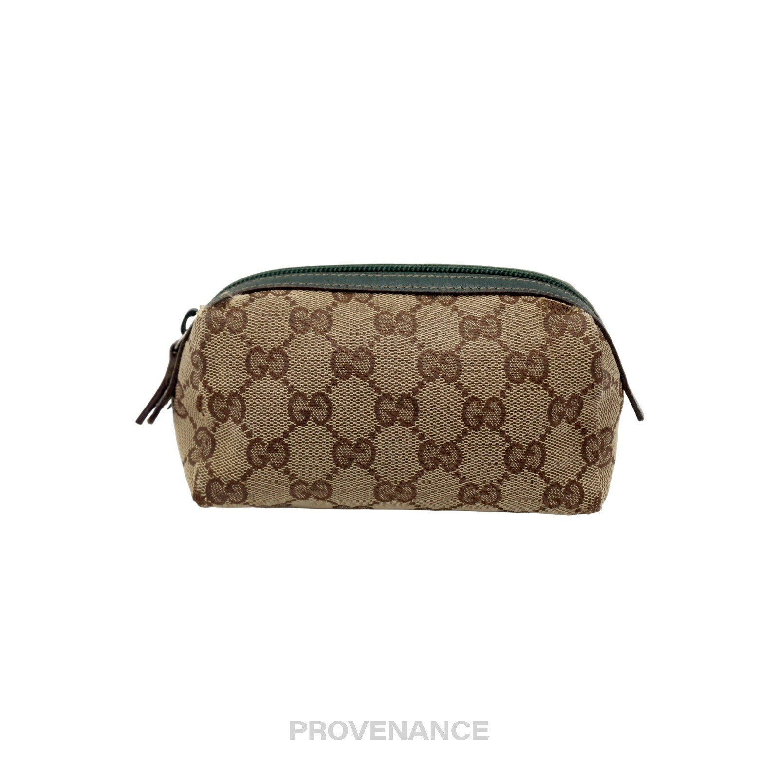 Gucci Zip Pouch - GG Canvas Forest Green - 2