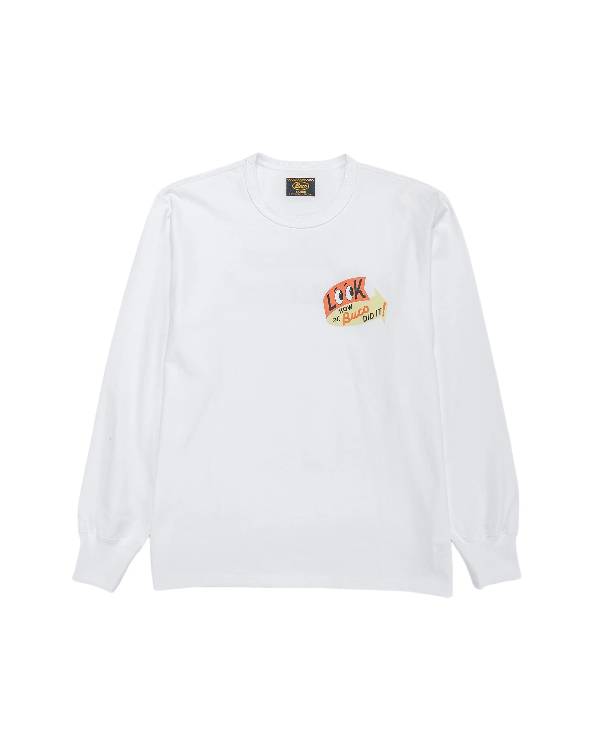 BC25105 BUCO L/S Tee / Look At How Buco Did It! White - 1