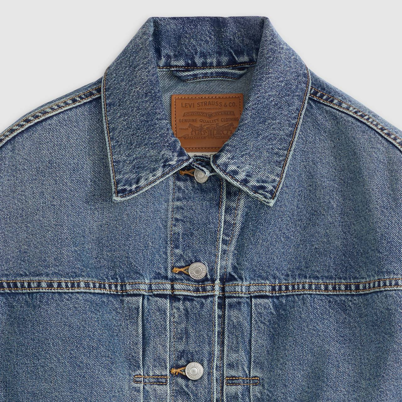 BALLOON SLEEVE TRUCKER JACKET - 6