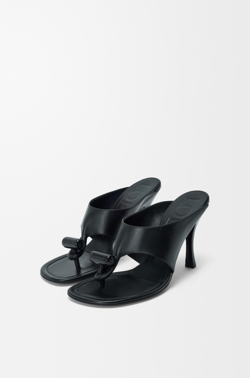 Loewe Toggle sandal in shiny smooth calfskin outlook