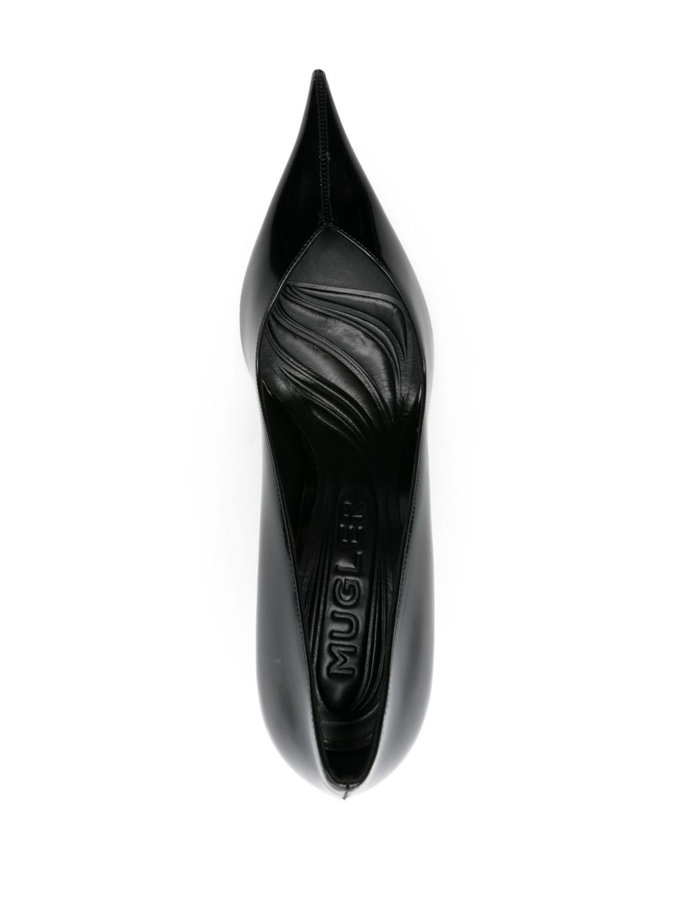 90mm classic leather fang pumps - 4