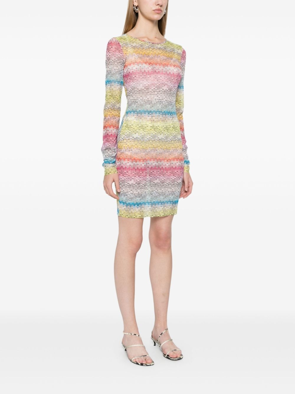 zigzag-print mini dress - 3