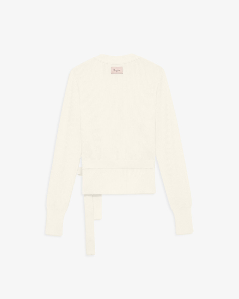 Rib-knit wrap-over 3