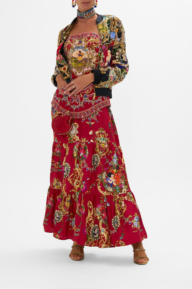 HIGH WAISTED TIERED SKIRT JUST ONE BITE SNOW WHITE 9