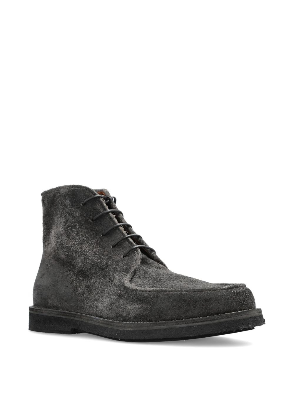 lace-up suede boots - 2