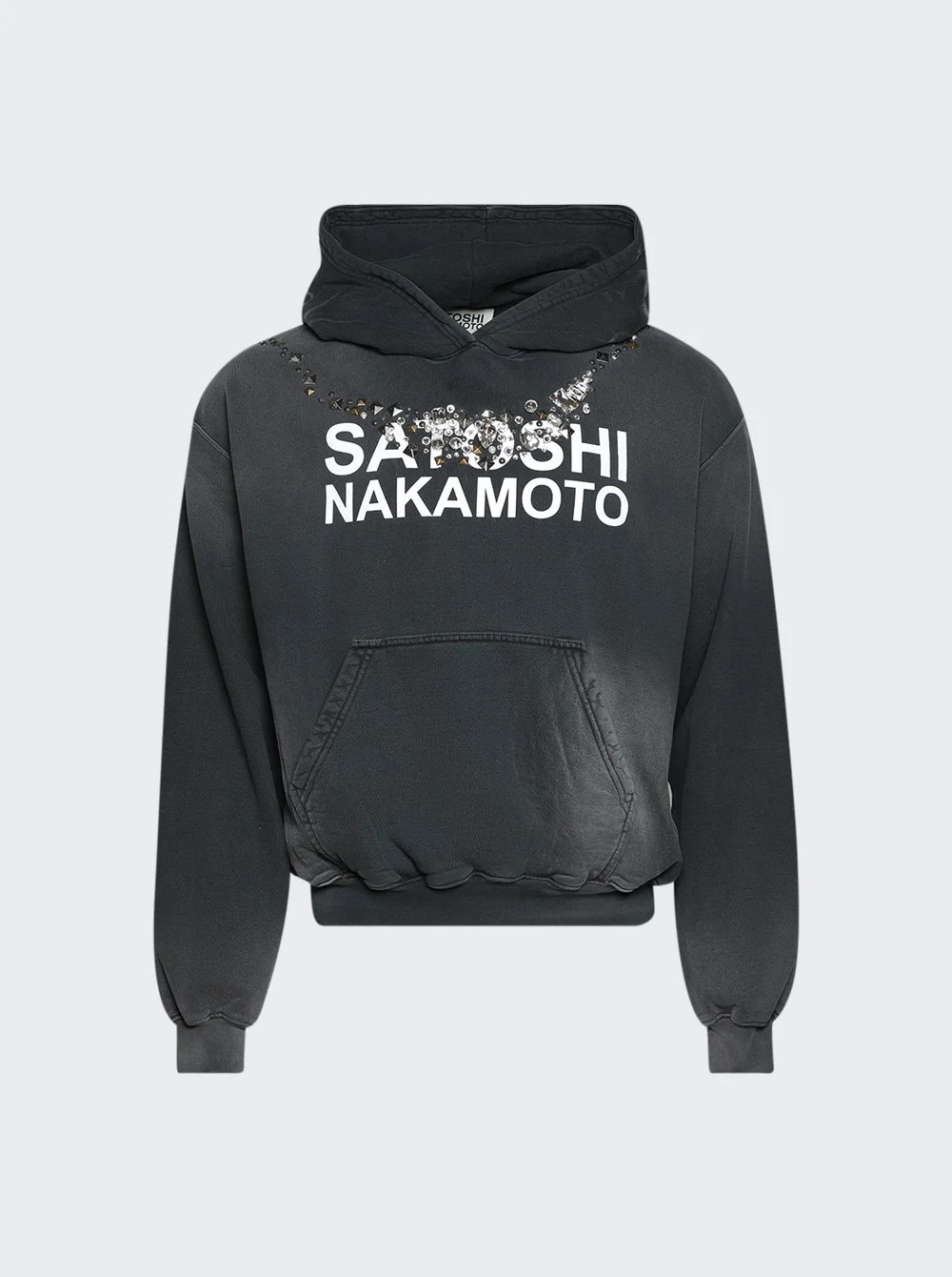 Satoshi Ice Hoodie Washed Black - 1