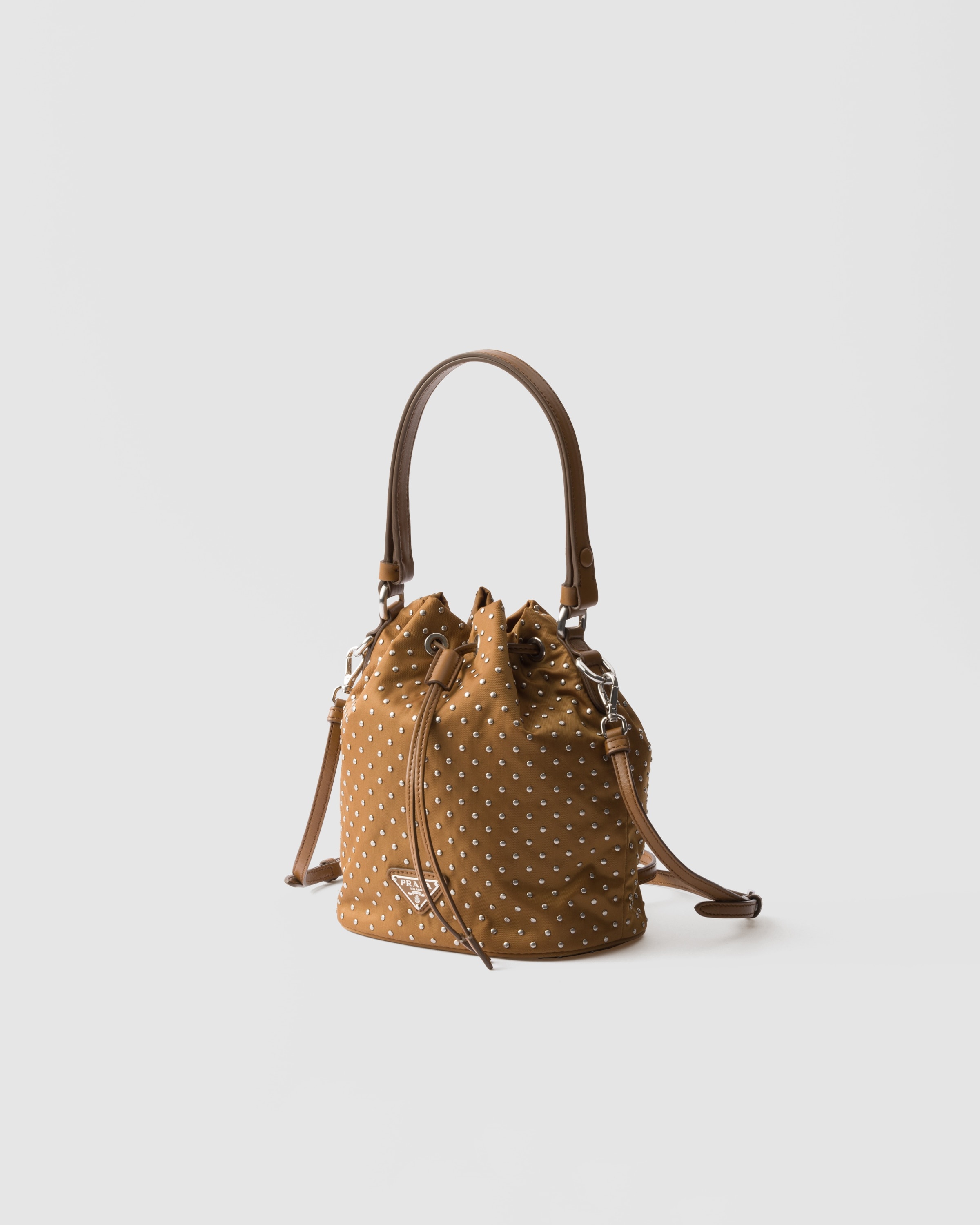 Re-Nylon mini-bag with studs - 2