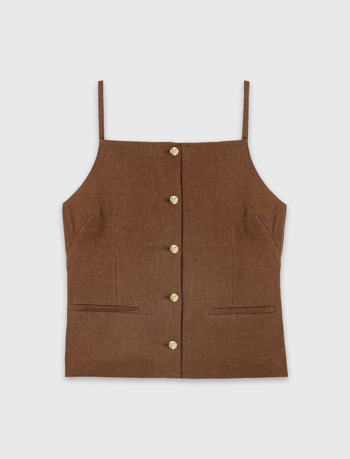 Linen blend top - 1