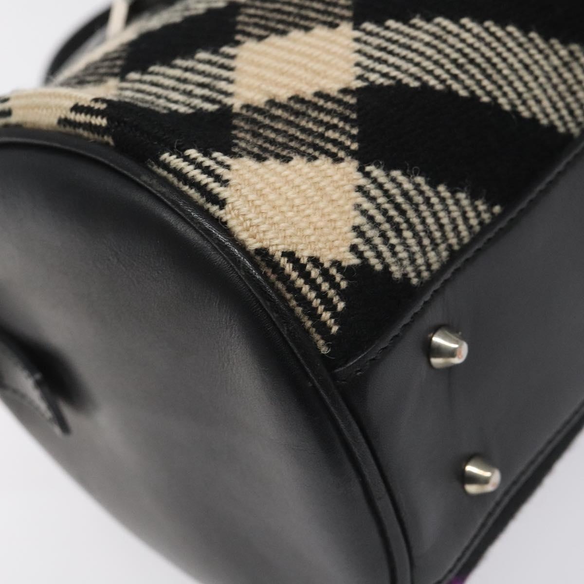 Burberry Hand Bag Wool Black - 15