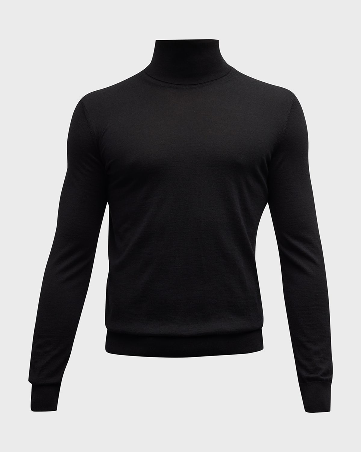 Men's Cashmere-Silk Turtleneck Sweater - 1