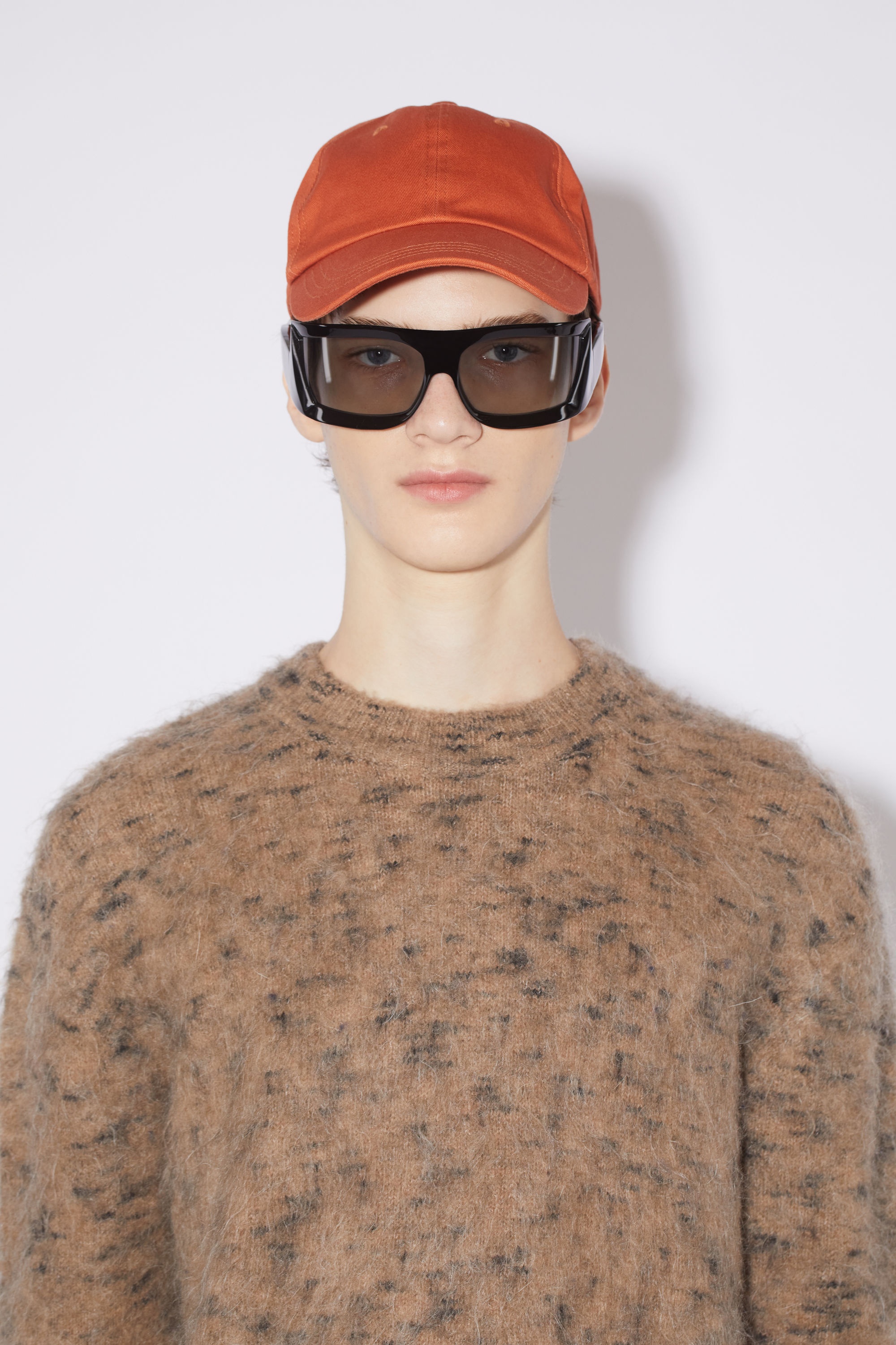 Cotton baseball cap - Rust red - 3