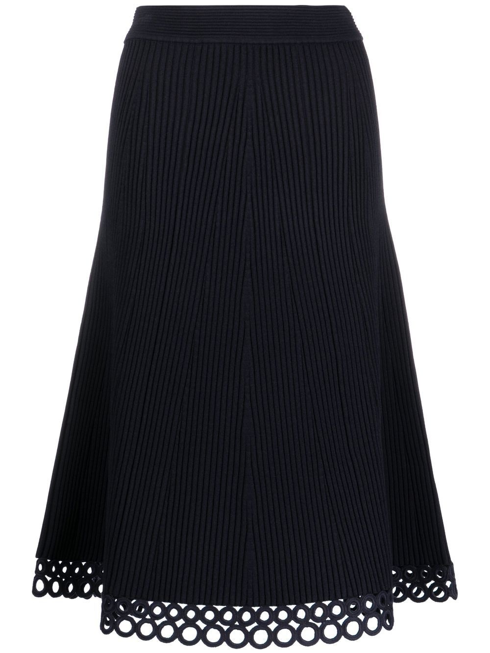 A-line knitted skirt - 1