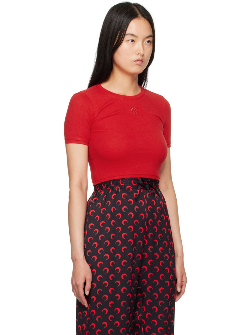 Red Moon Logo Cropped T-Shirt 2