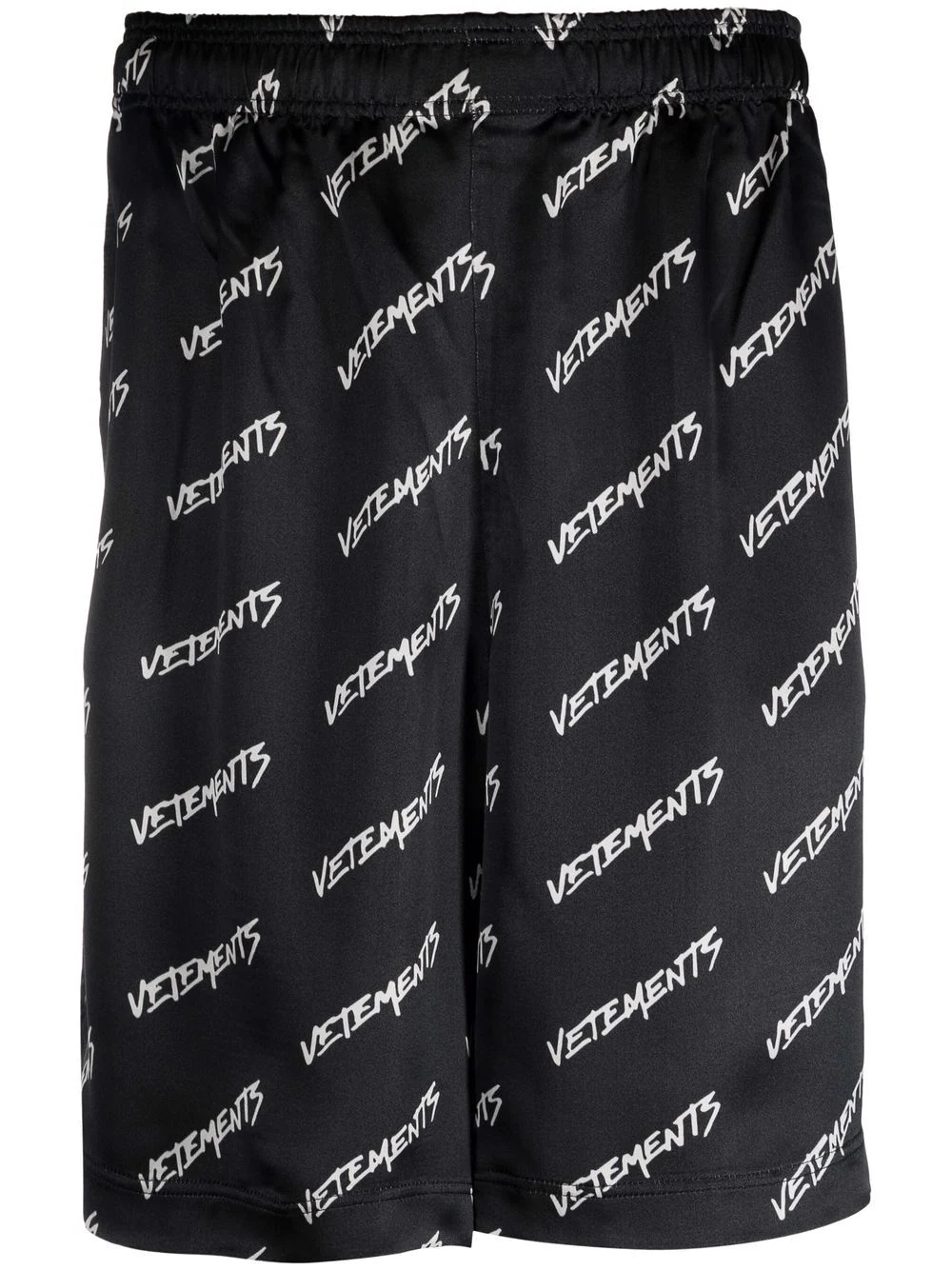 logo-print track shorts - 1