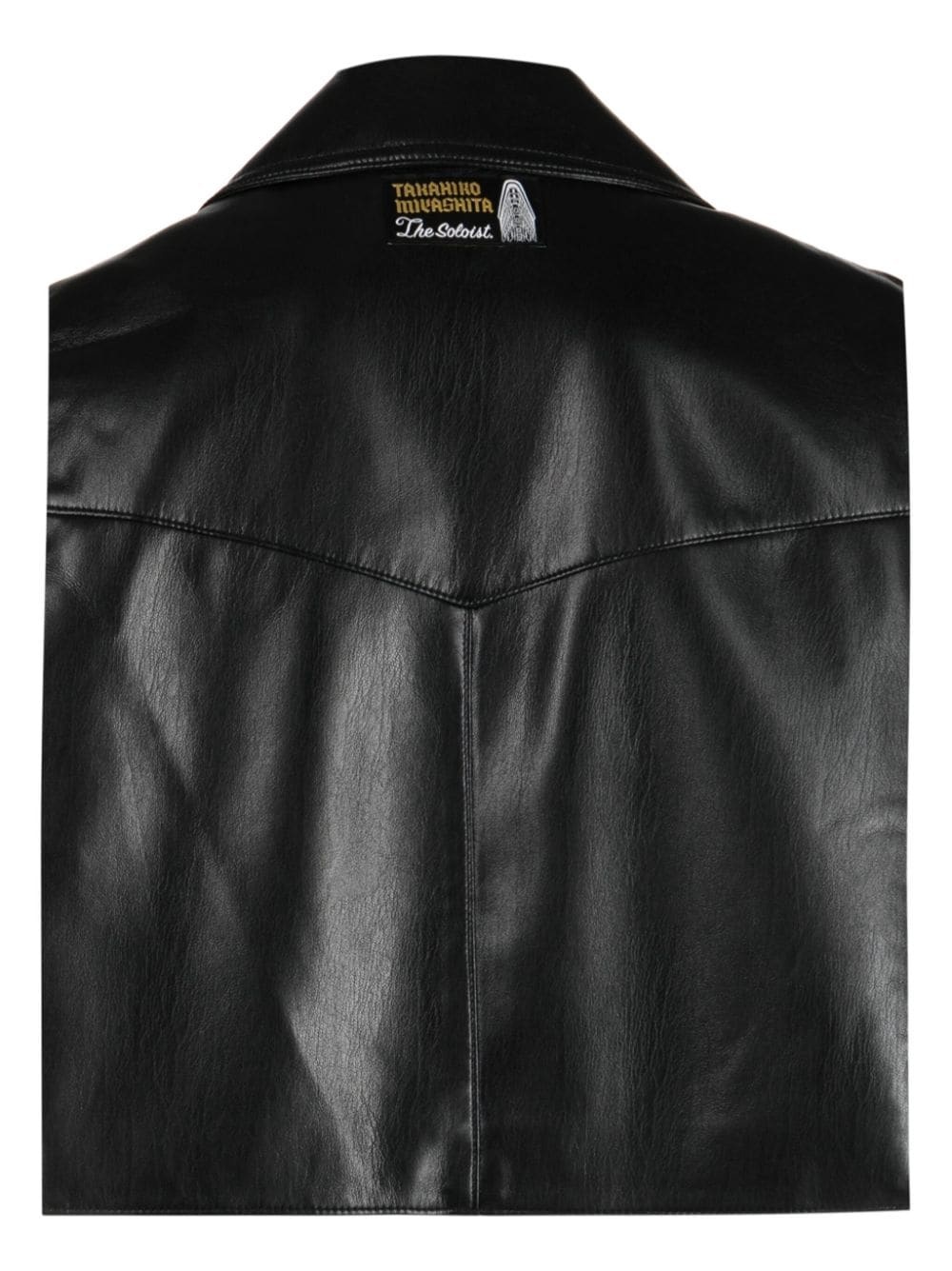 zipped biker vest - 2