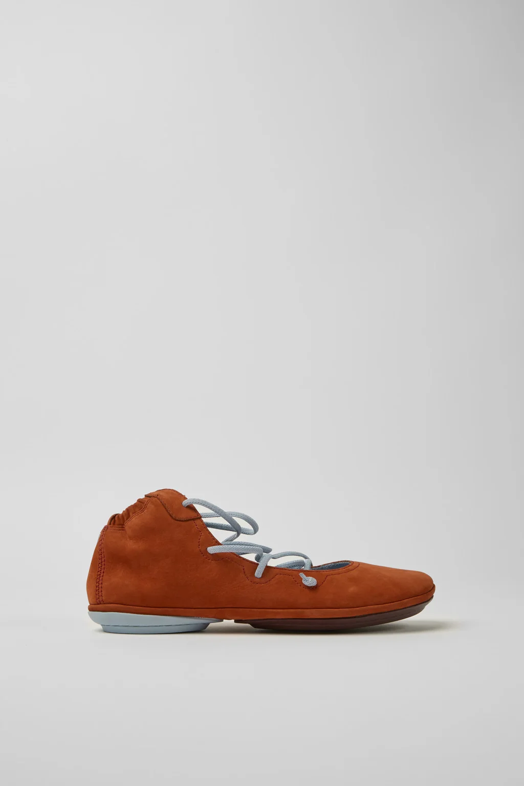 Right Red and blue nubuck shoes for women - 1