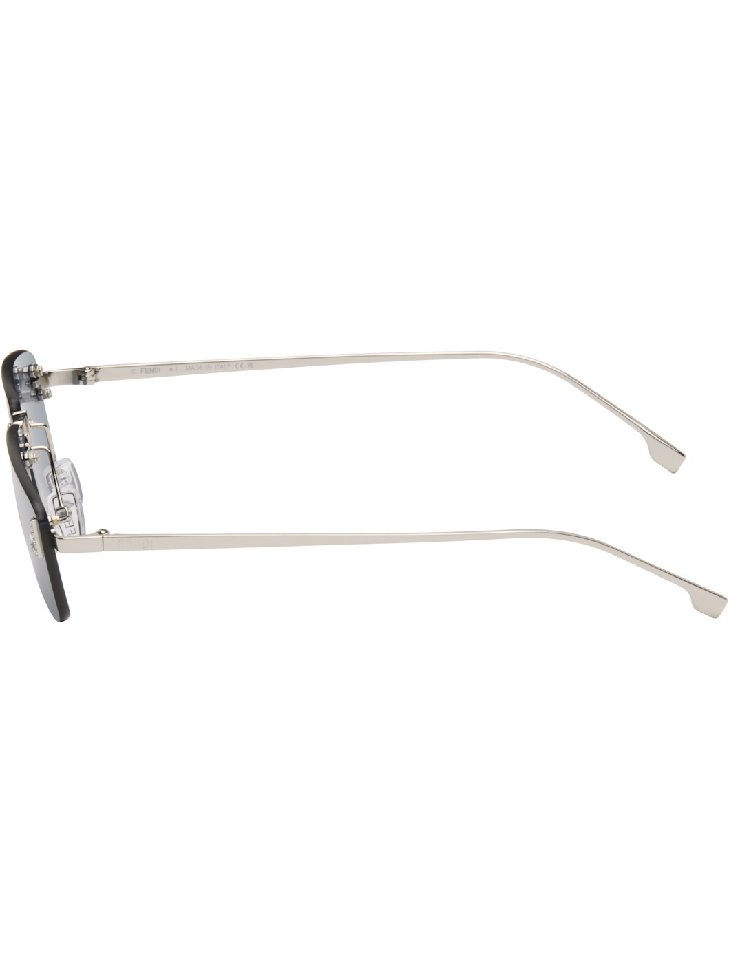 Silver 'Fendi First' Crystal Sunglasses - 3