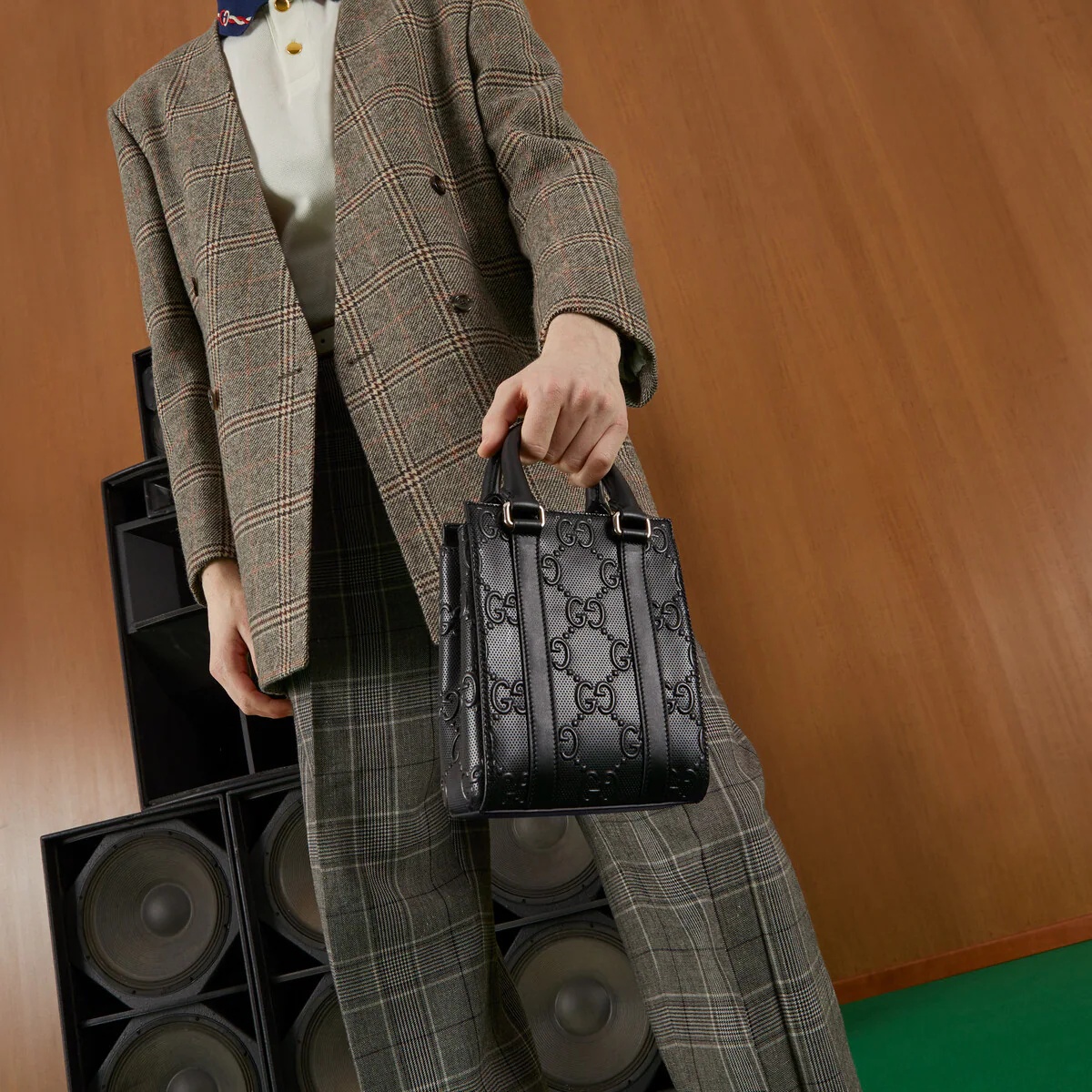 GG embossed mini tote bag - 4