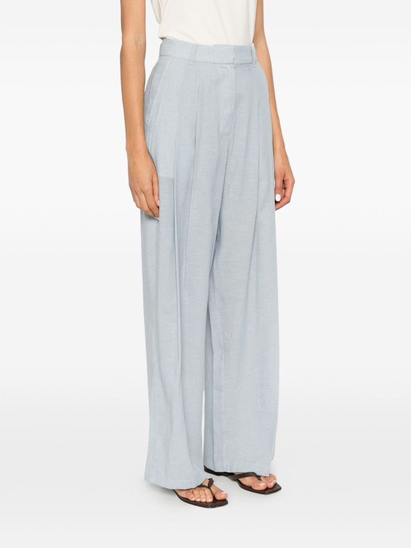 pleated wide-leg trousers 3
