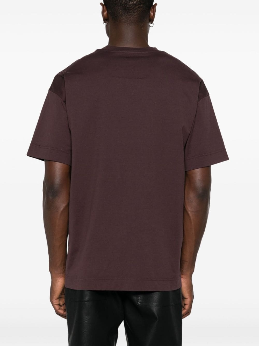 embossed-logo cotton T-shirt - 4