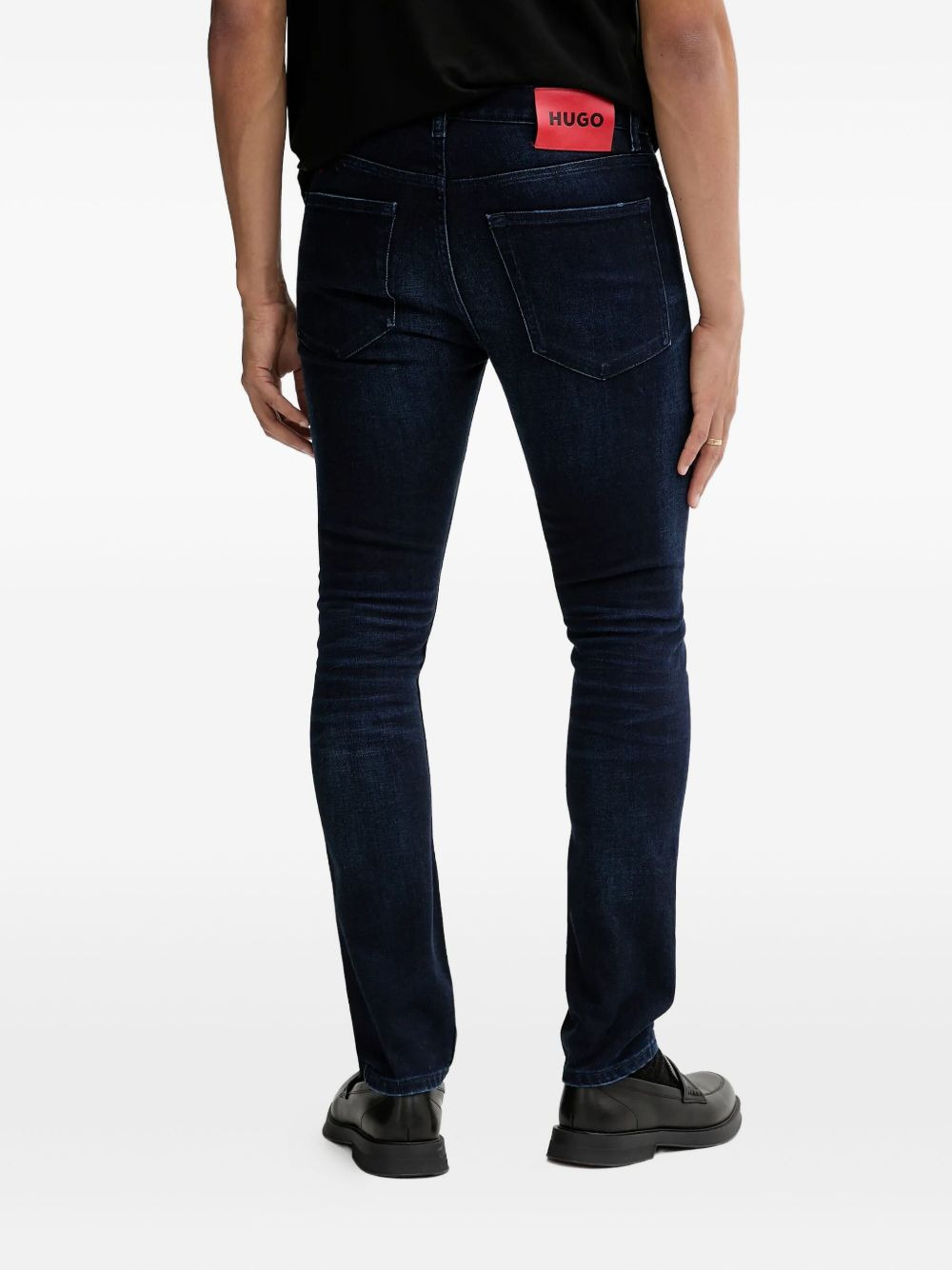 logo-patch denim jeans - 3
