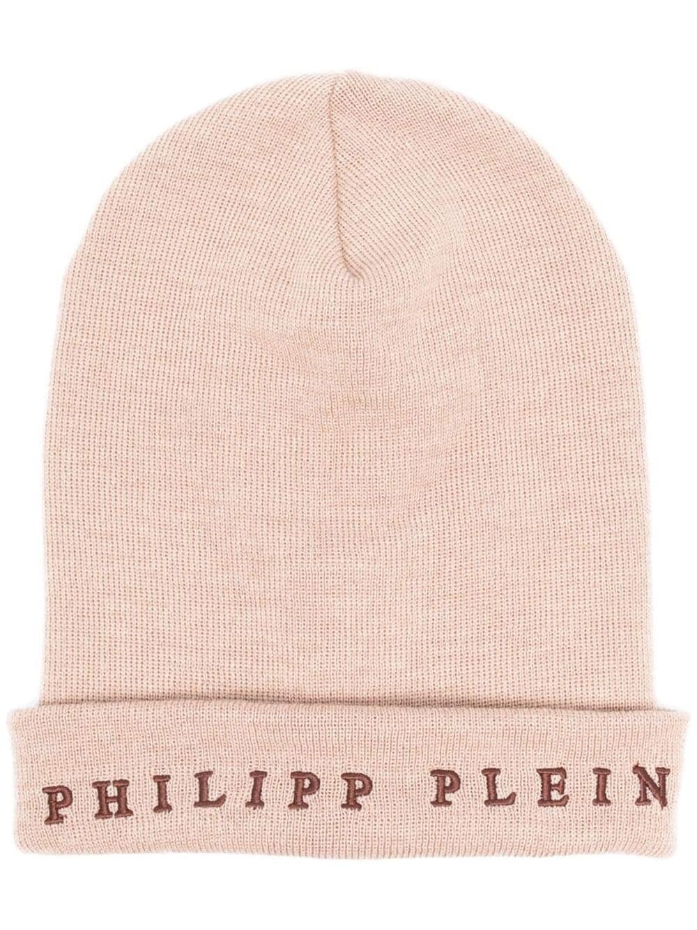 logo-embroidered beanie - 1