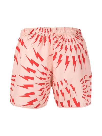 Neil Barrett motif-print swim shorts outlook