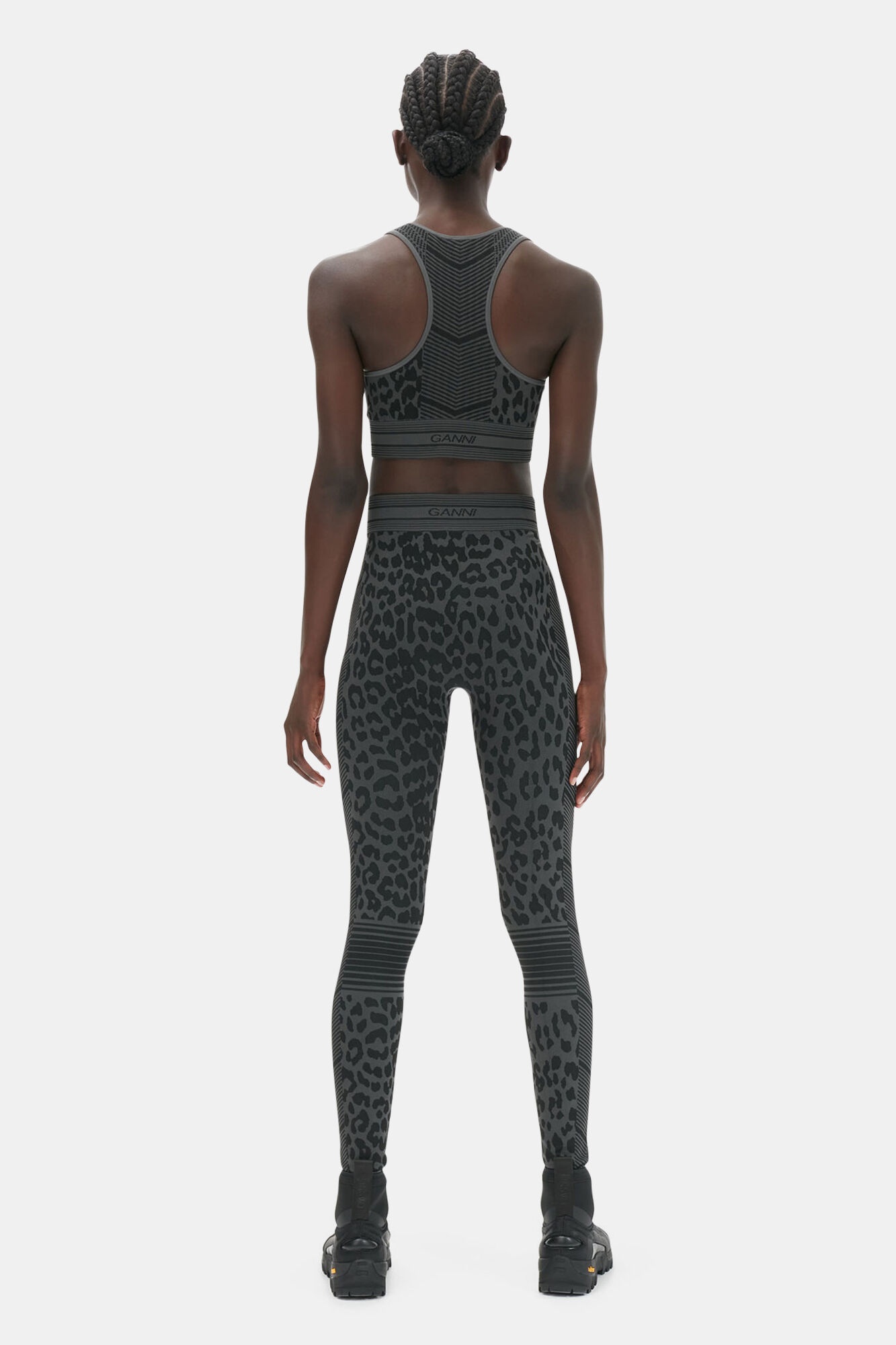 SEAMLESS JACQUARD LEGGINGS - 3