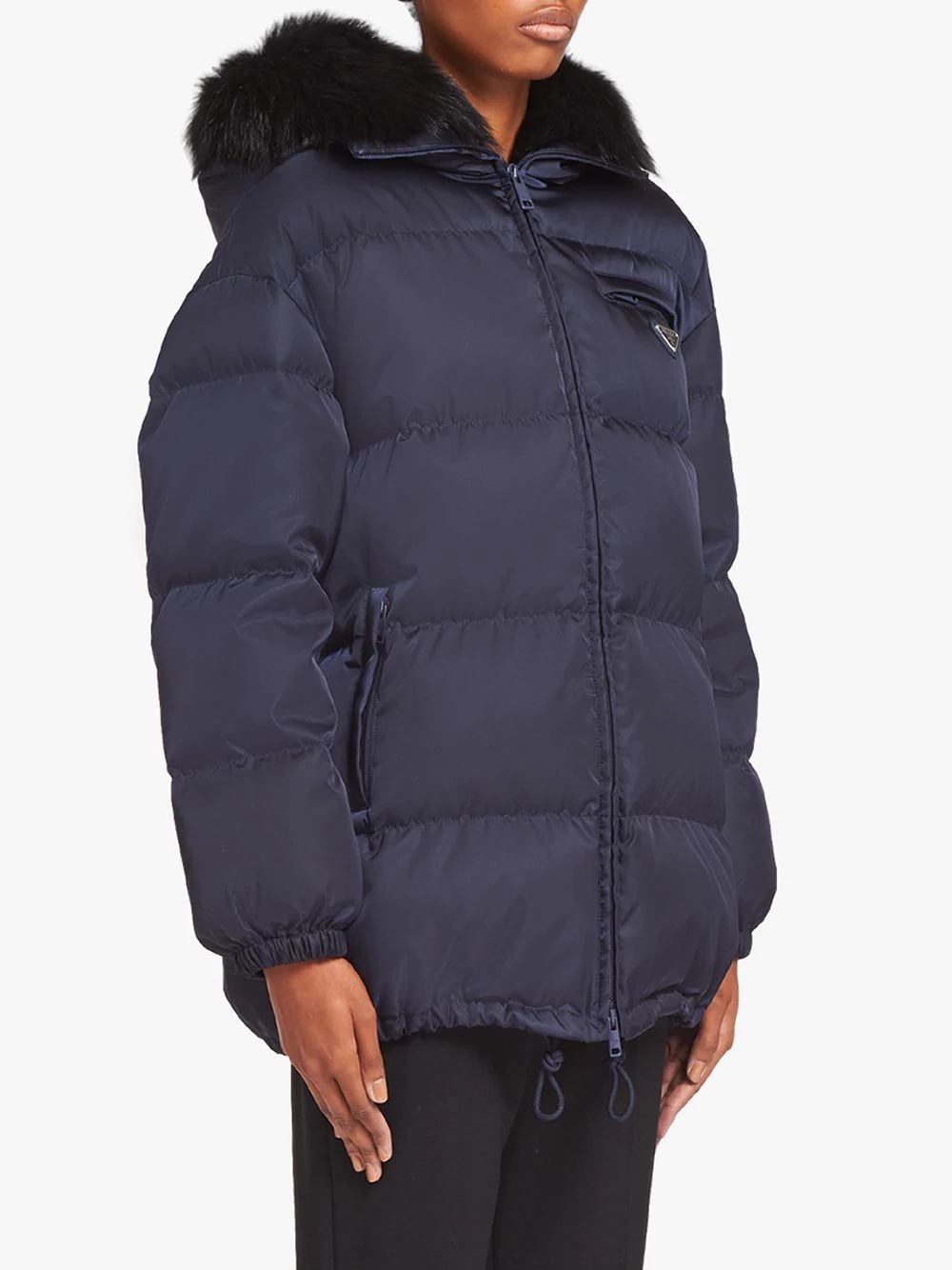 gabardine puffer jacket - 3