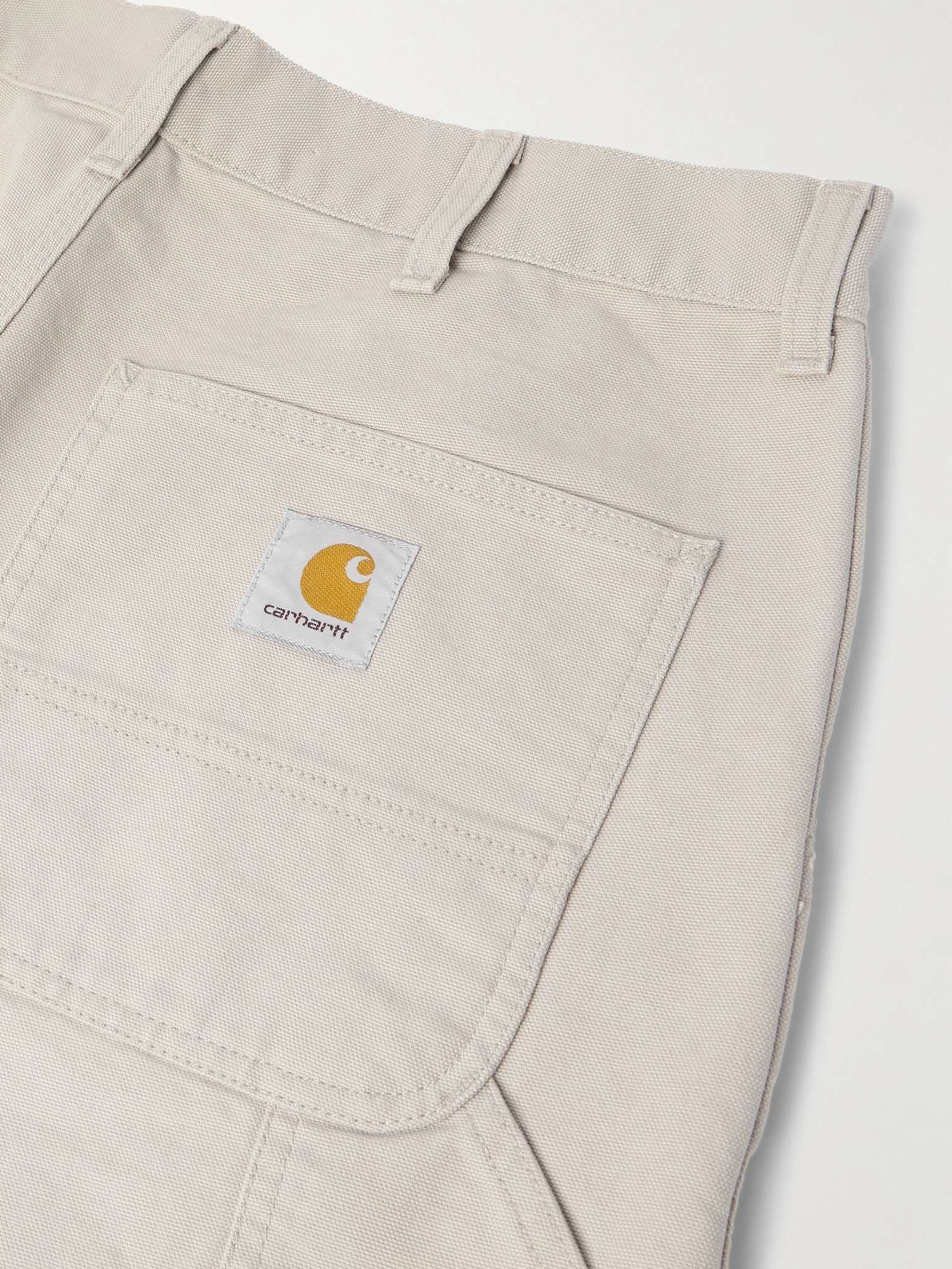 Single Knee Straight-Leg Cotton-Canvas Trousers - 5