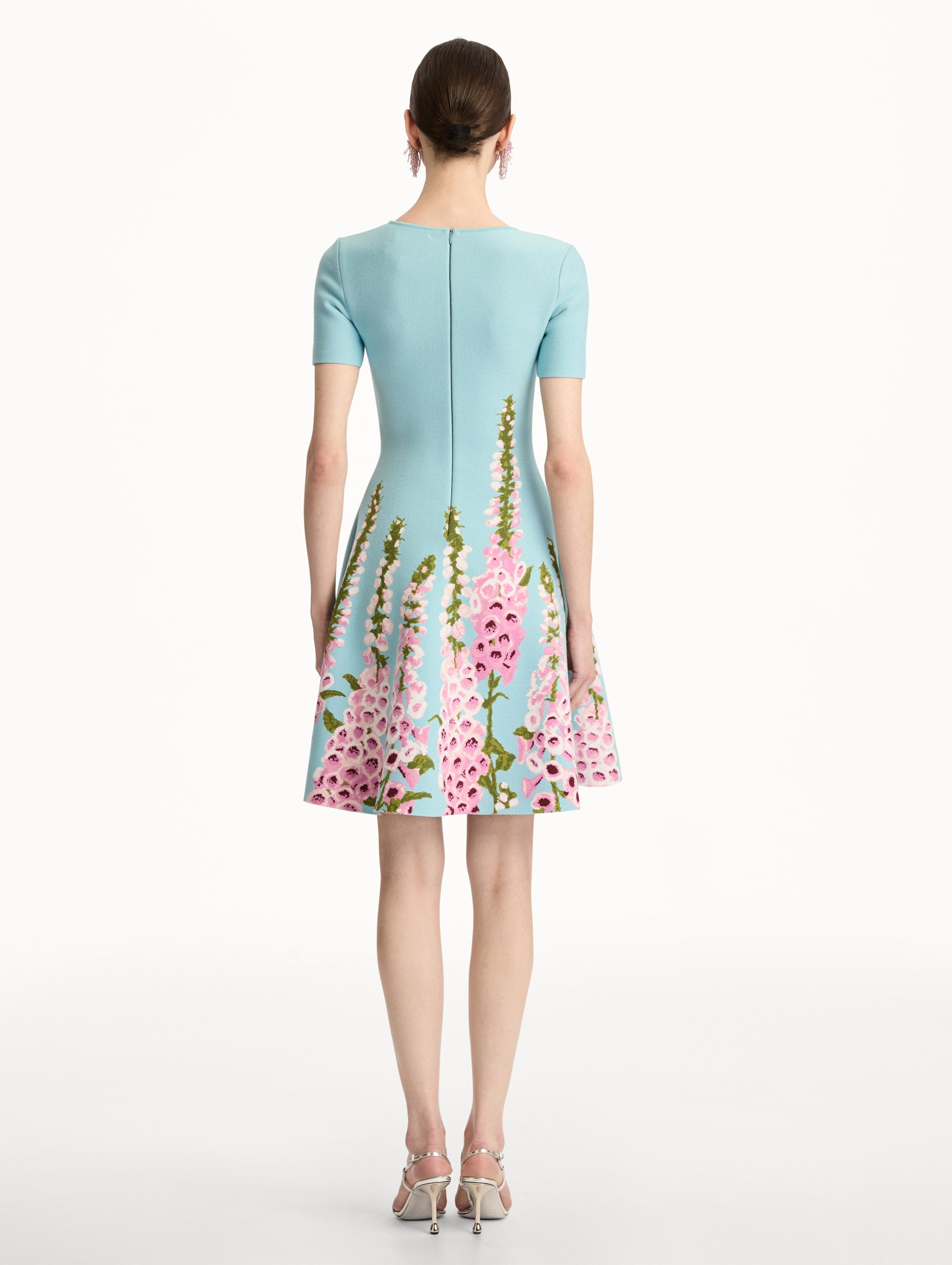 FOXGLOVE JACQUARD KNIT DRESS - 3