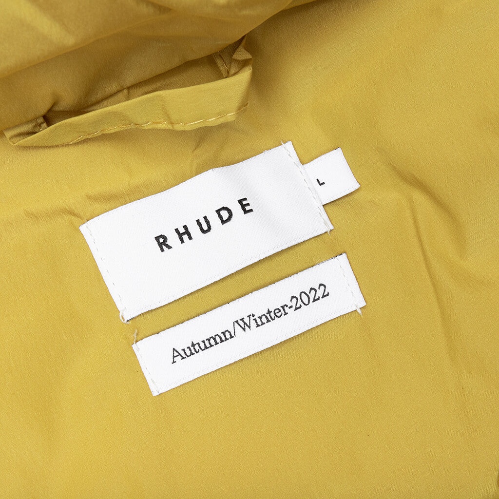 LOGO PUFFER JACKET - MUSTARD - 6