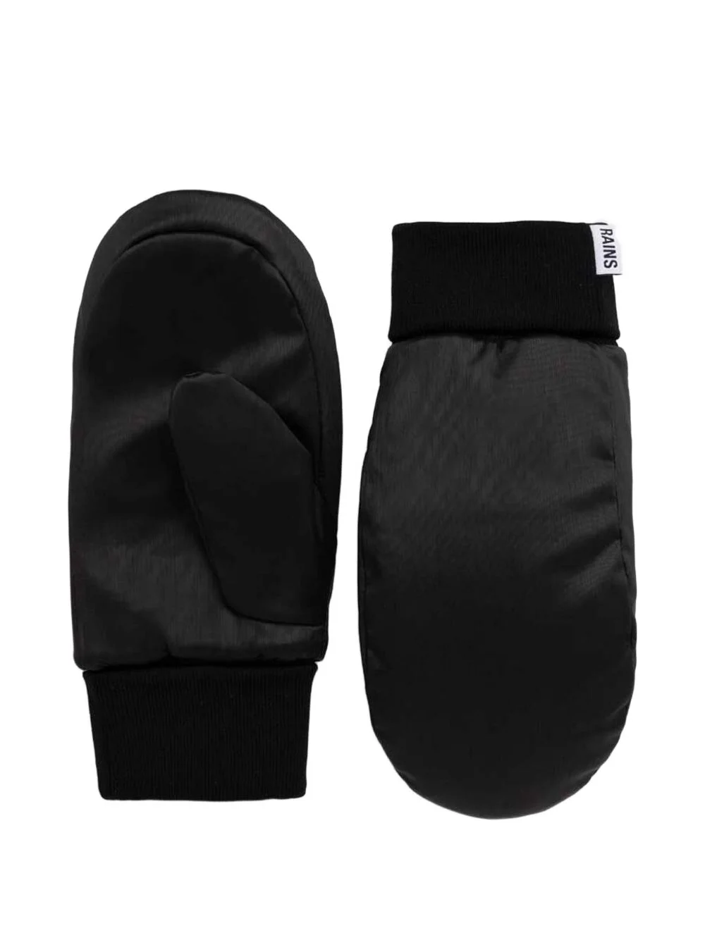 padded ribbed-cuff mittens - 1