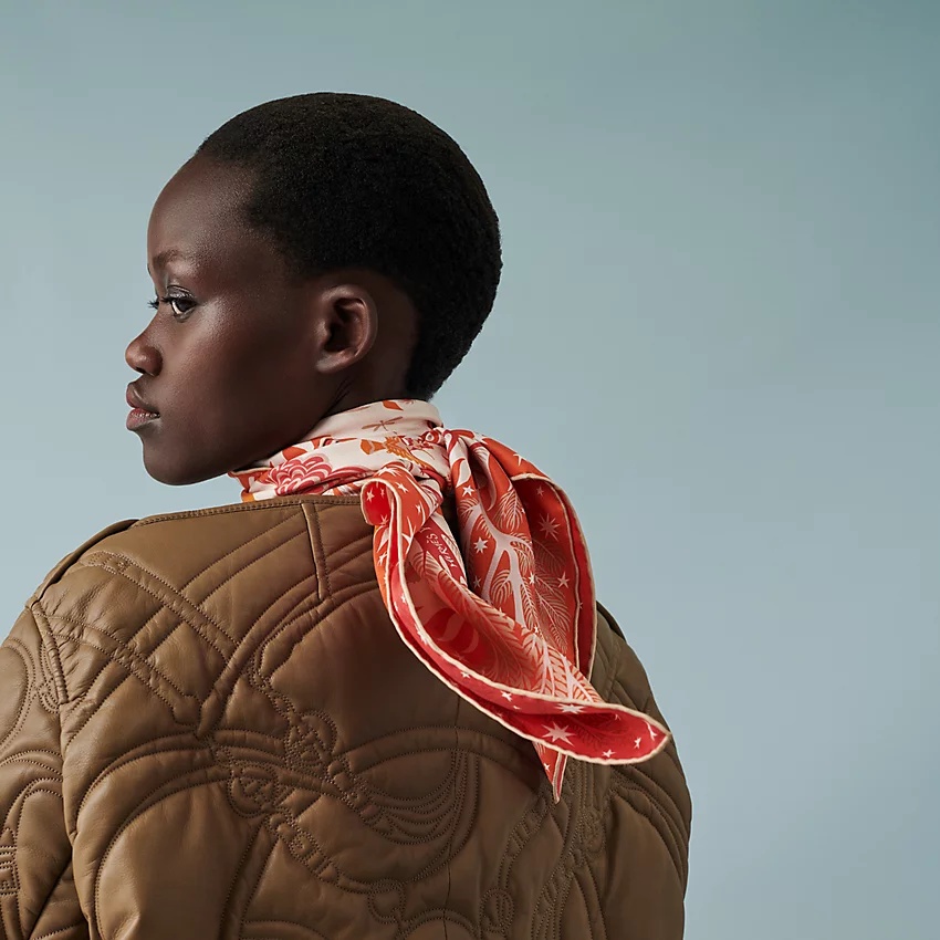 Sous le Charme d'Orphee double face scarf 90 - 3