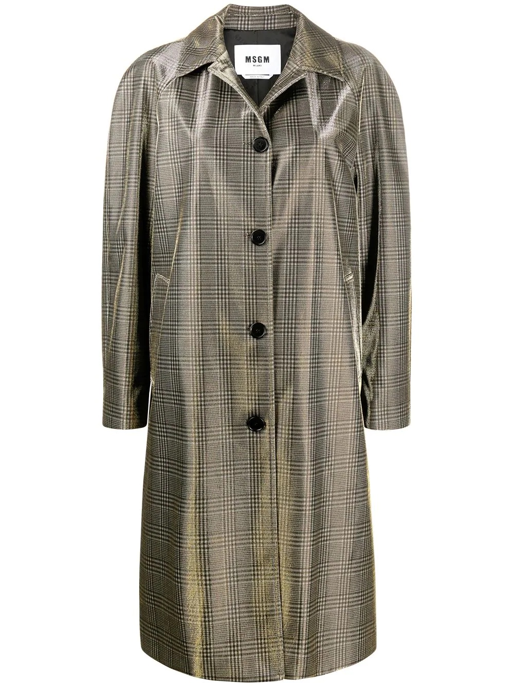 Prince of Wales metallic-thread coat - 1