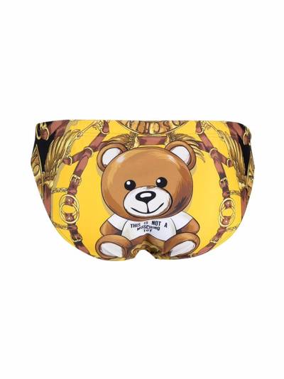 Moschino bear-motif swimming trunks outlook