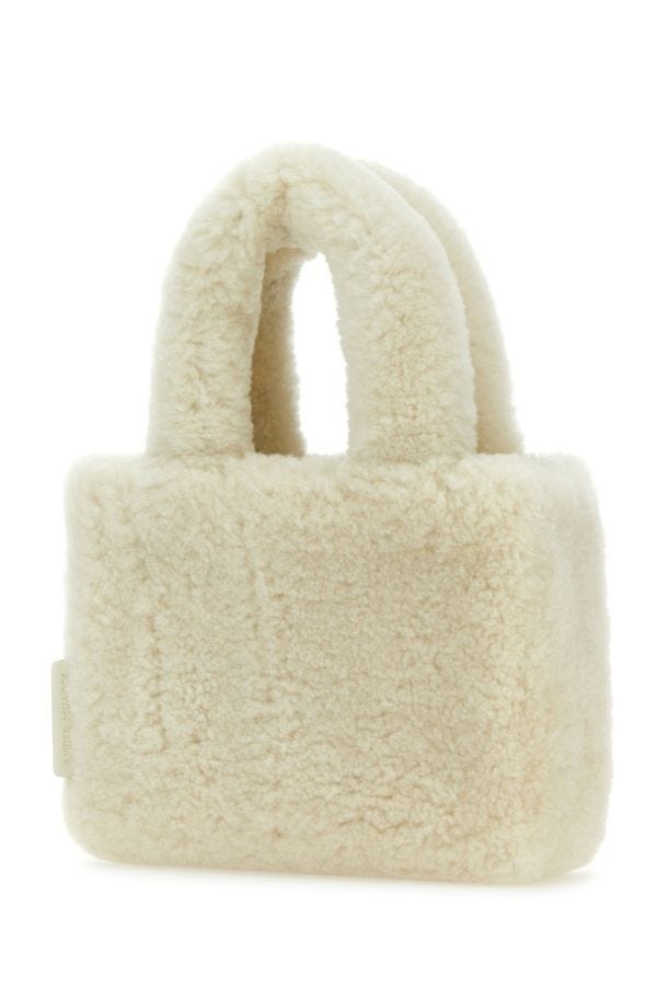 Ivory shearling Amini Giuly handbag - 2