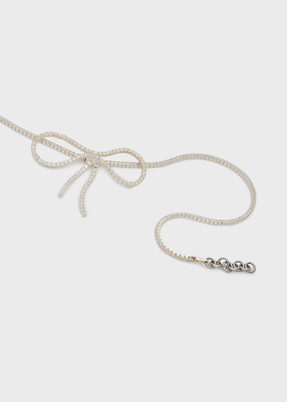RHINESTONE CHOKER WITH BOW - 3