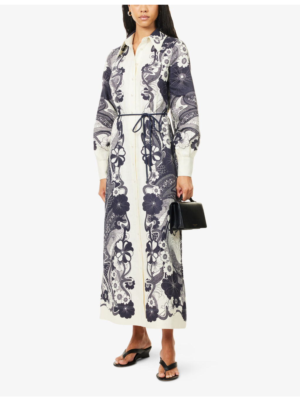 Mickey Linen Maxi Shirt Dress - 2