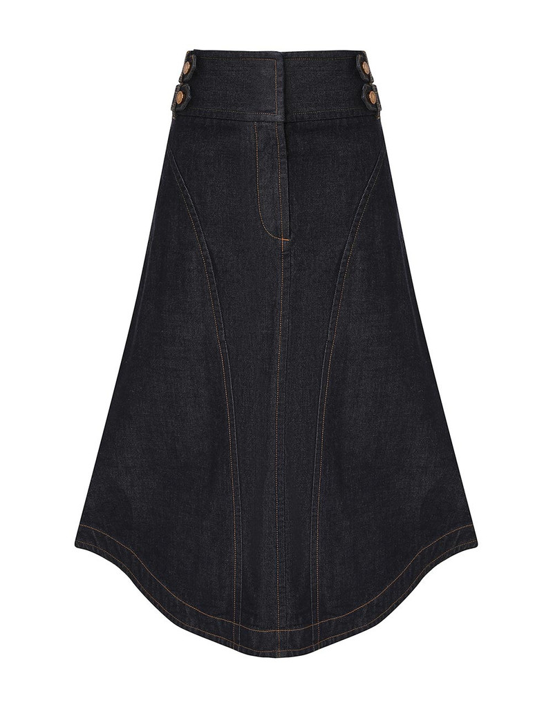 DENIM CARGO MIDI SKIRT 1