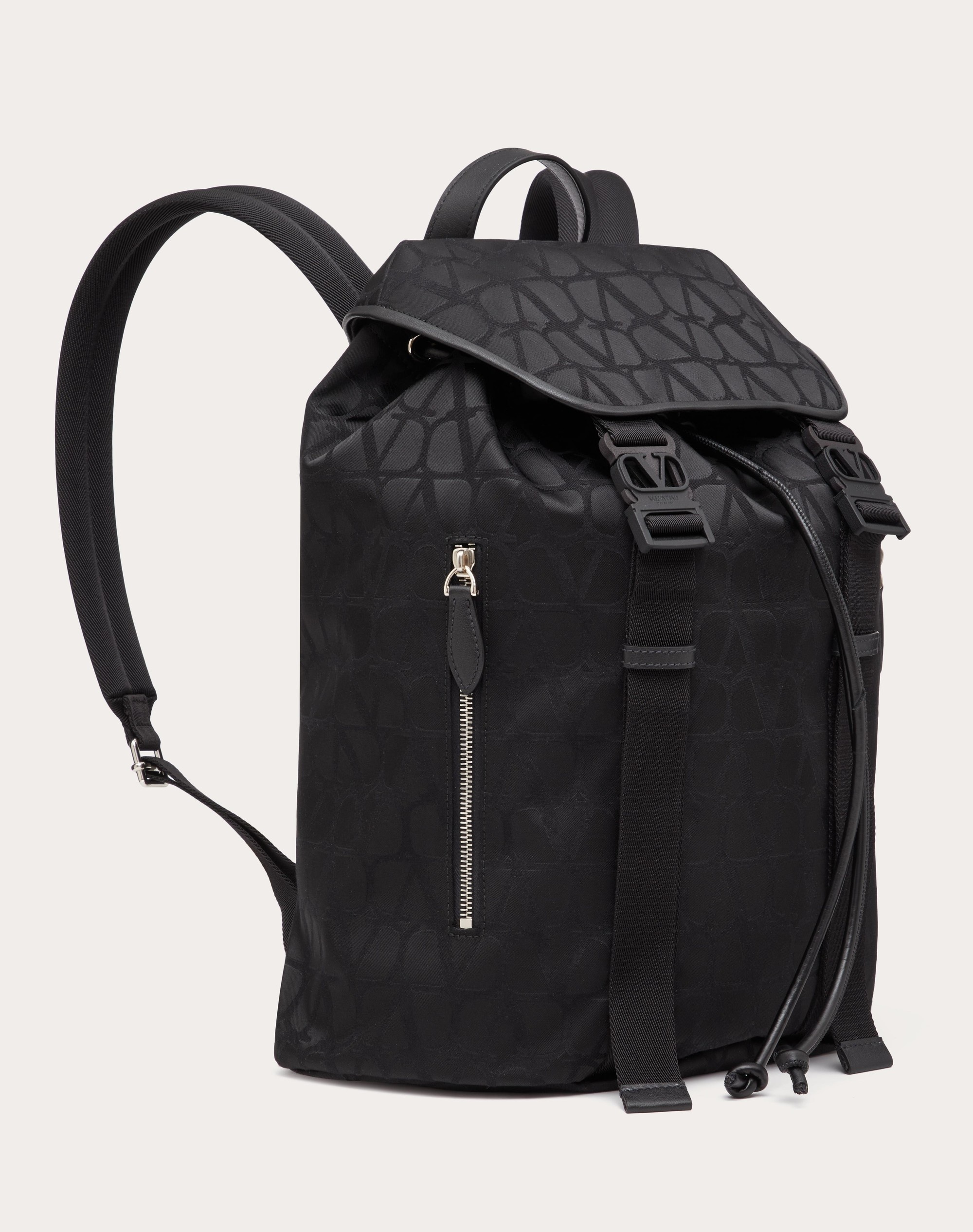 BLACK ICONOGRAPHE NYLON BACKPACK - 3