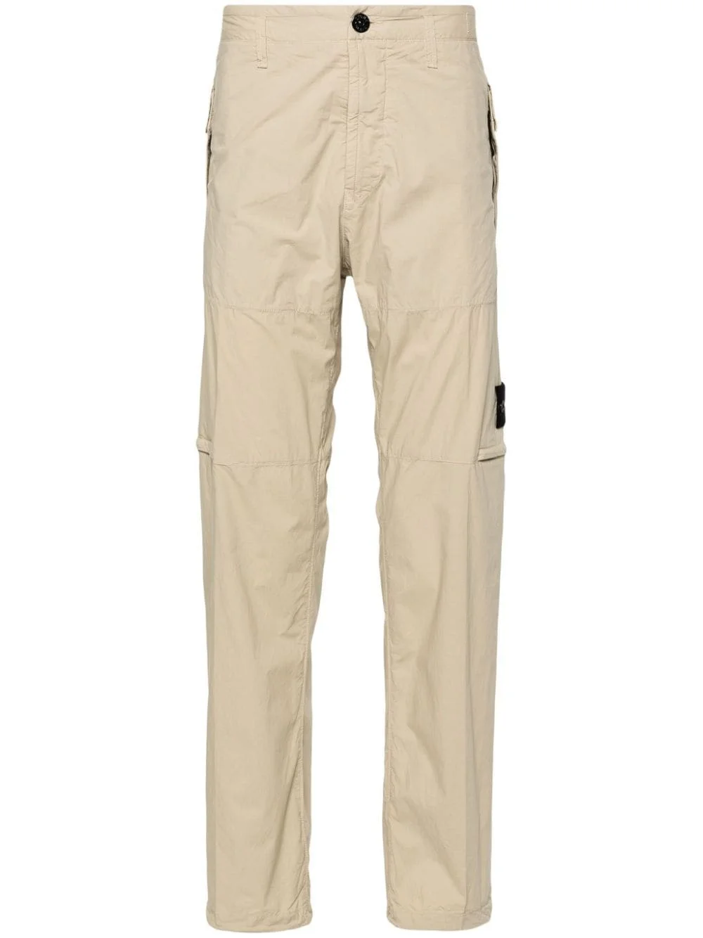 Compass-badge tapered trousers - 1