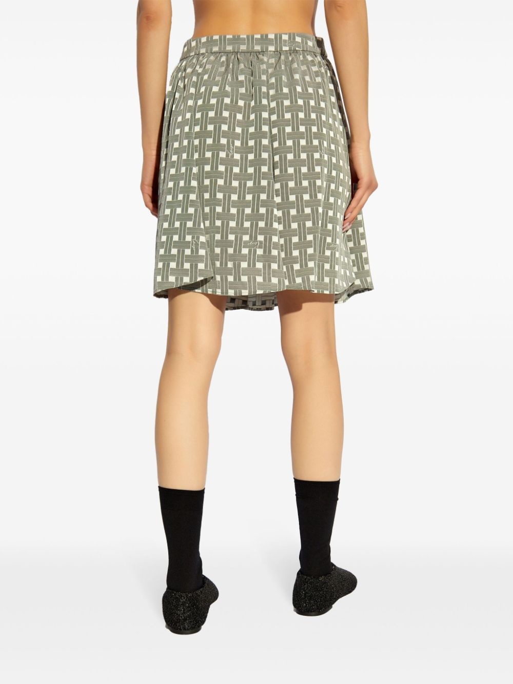 plaid-print mini skirt - 4