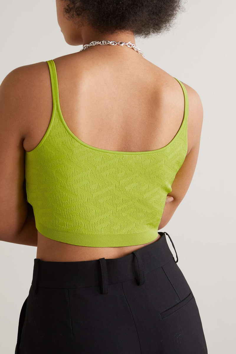 Cropped embellished knitted top 4